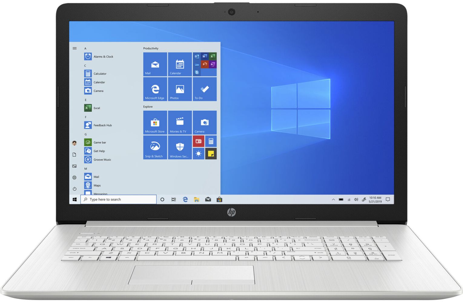 HP 17-by2xxx Laptop 17.3" / Intel Core i5-10210U@1.60GHz / 8GB RAM / 1TB / Good